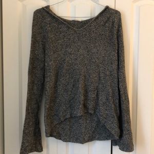 Gap bell sleeve sweater with hood